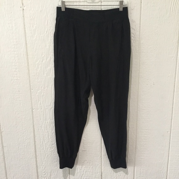 ATM Anthony Thomas Melillo Black Silk Jogger Pants Size S - Picture 2 of 16